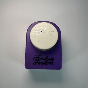 Family Treasures Corner Paper Punch Wavy Scallop‎ Edge Scrapbooking Tool Purple